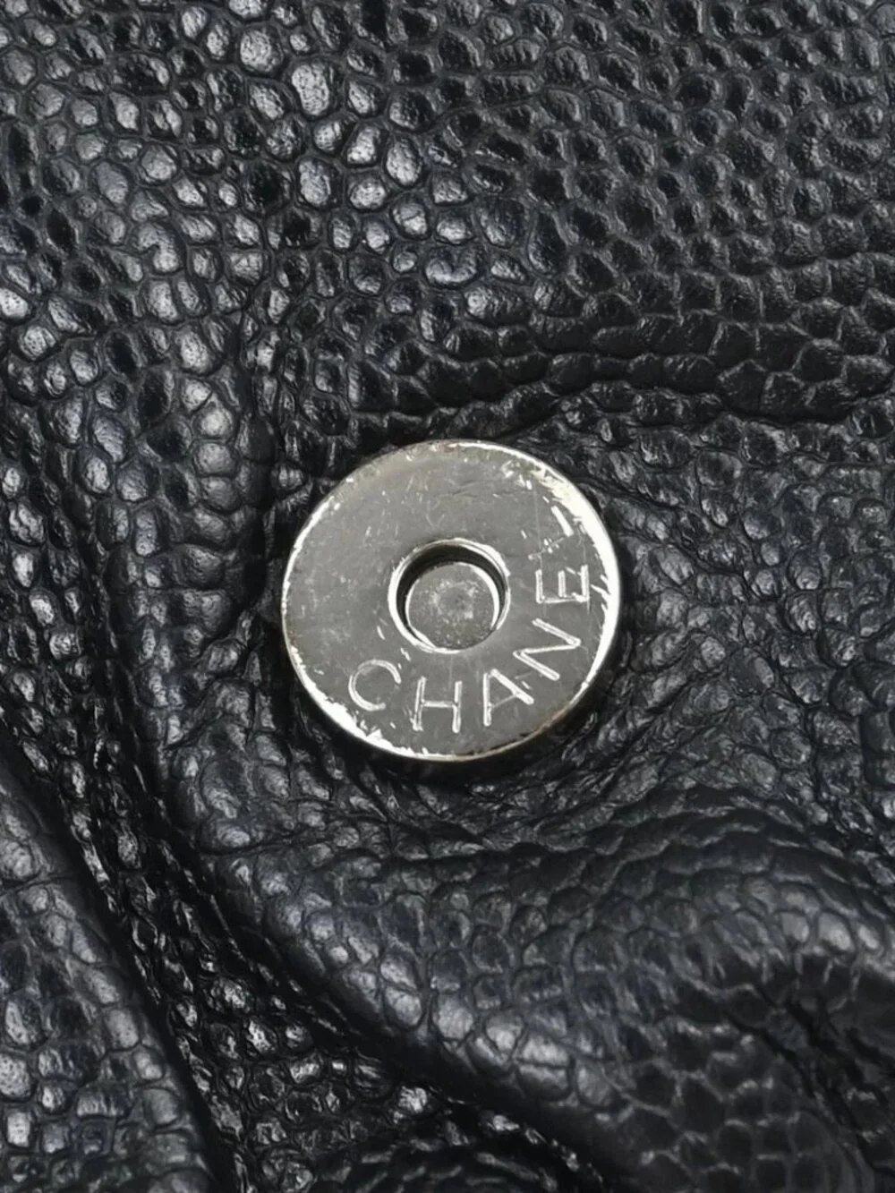 Chanel Black Calfskin Half Moon Flap WOC Wallet on Chain Shoulder Bag